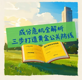 成分危机全解析 三步打造黄金公关防线