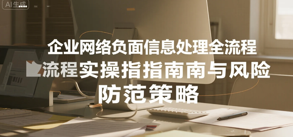 企业网络负面信息处理全流程实操指南与风险防范策略