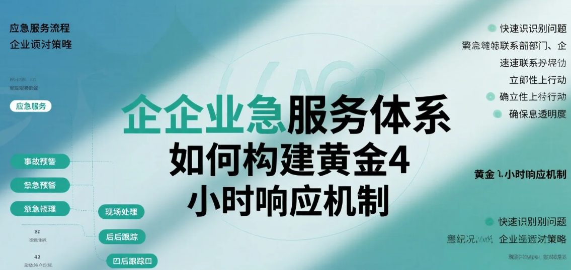 企业应急服务体系如何构建黄金4小时响应机制