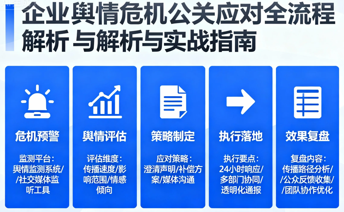 企业舆情危机公关应对全流程解析与实战指南