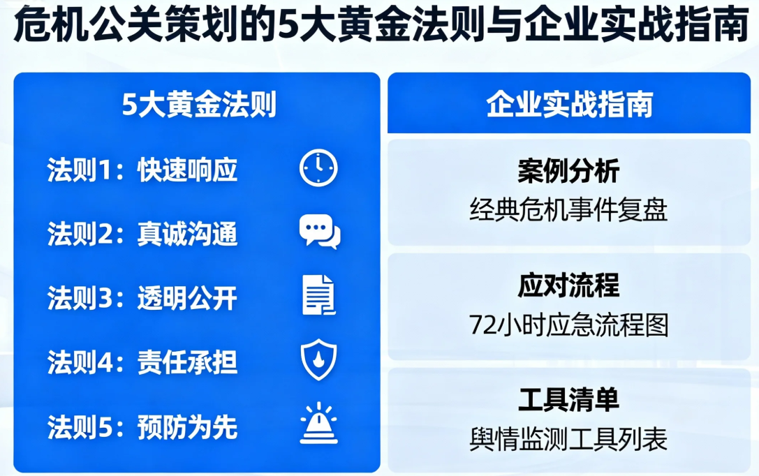 危机公关策划的5大黄金法则与企业实战指南