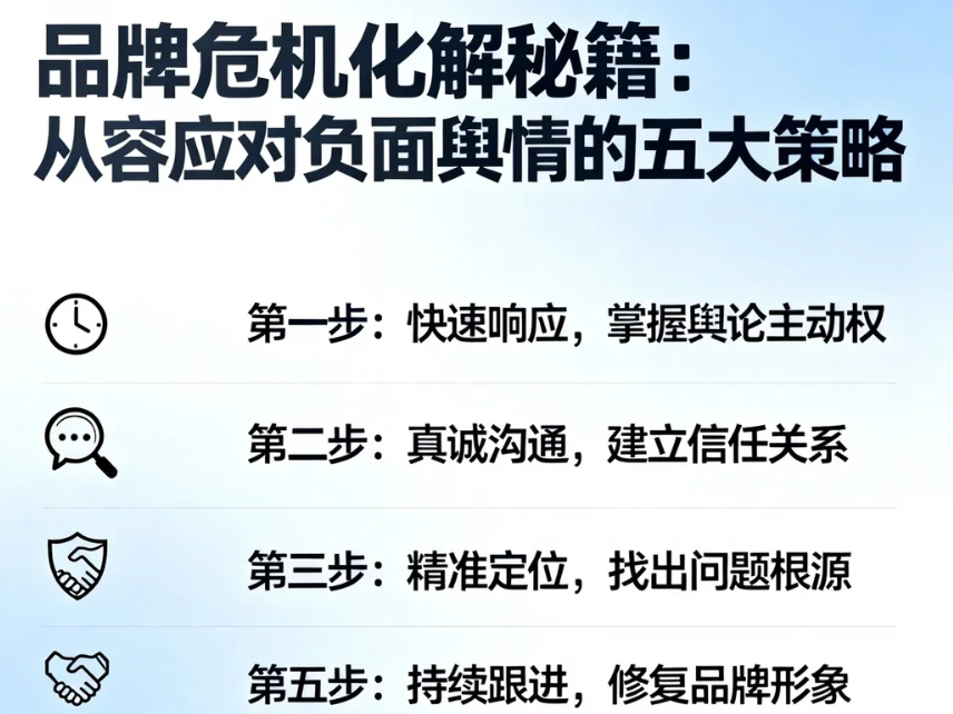 品牌危机化解秘籍从容应对负面舆情的五大策略
