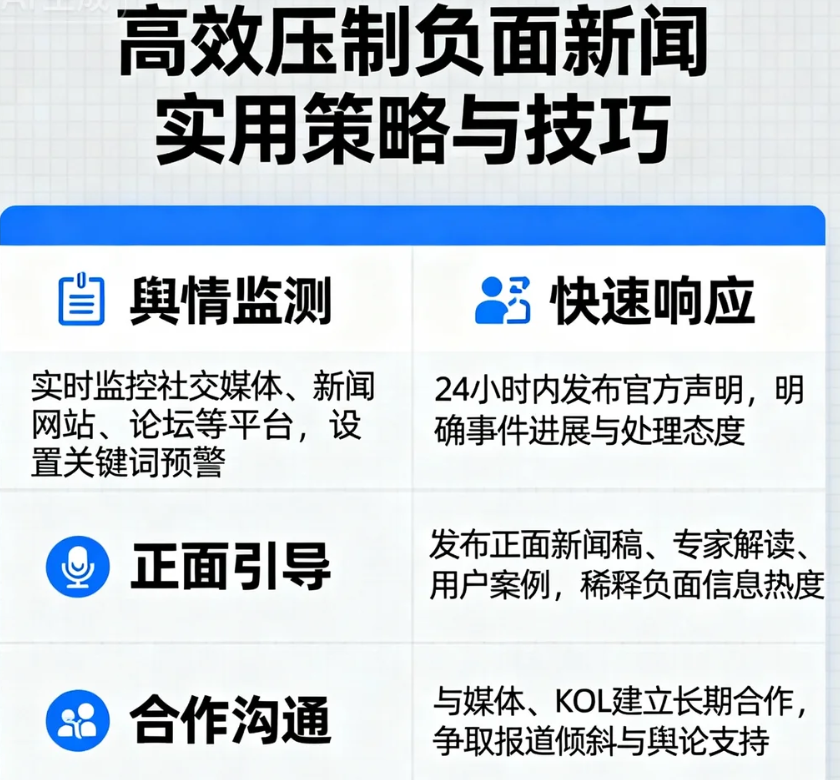 高效压制负面新闻的实用策略与技巧