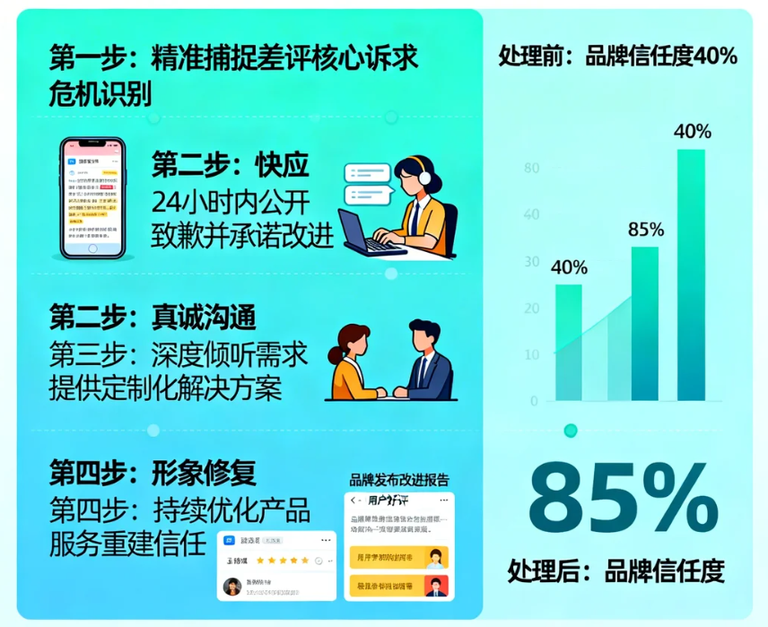 差评公关处理的艺术化危为机扭转品牌形象